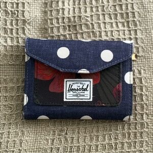Herschel Supply Company Navy Polka Dot Wallet